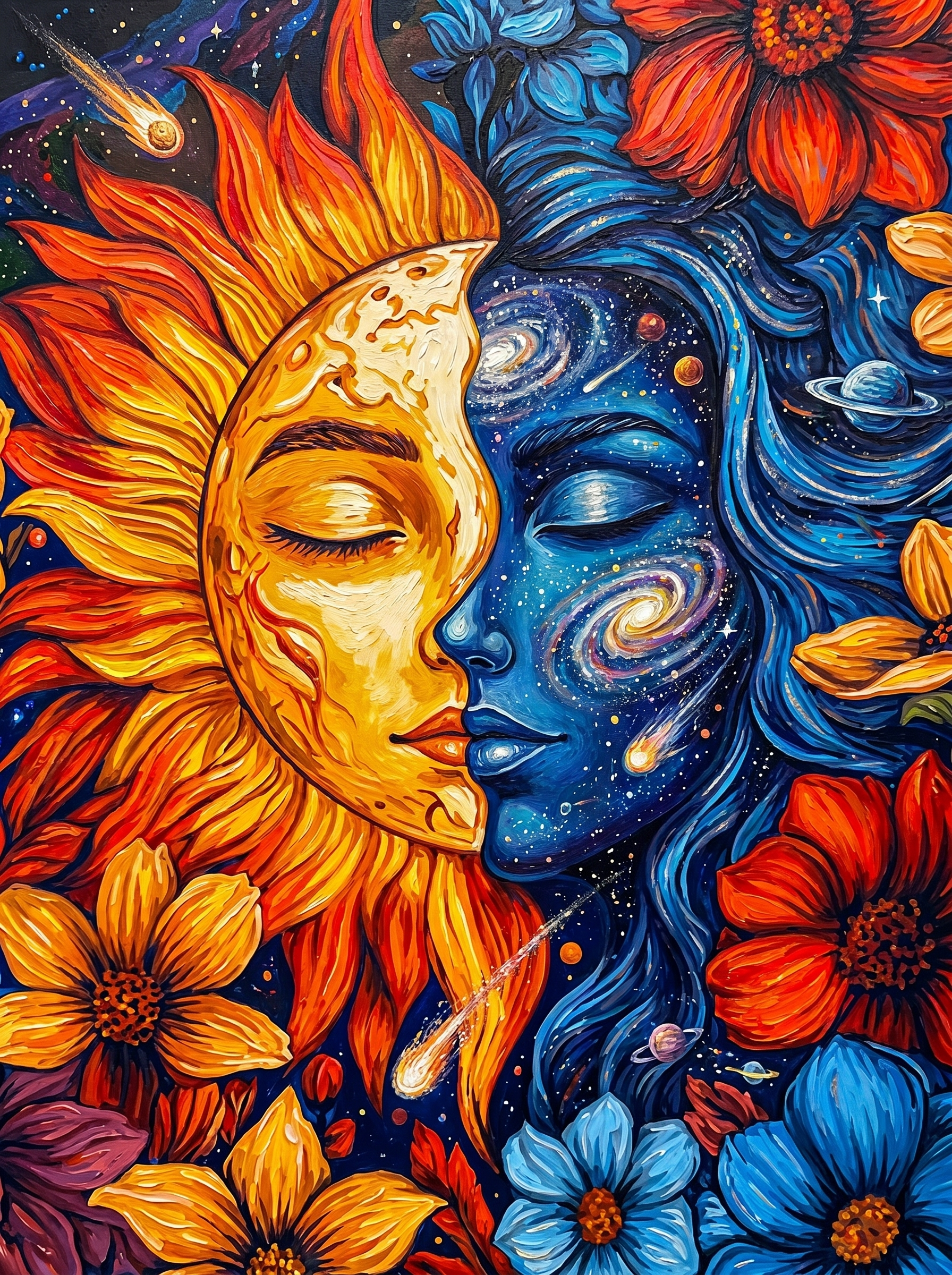 Celestial Sun and Moon Harmony (Diamond Painting)