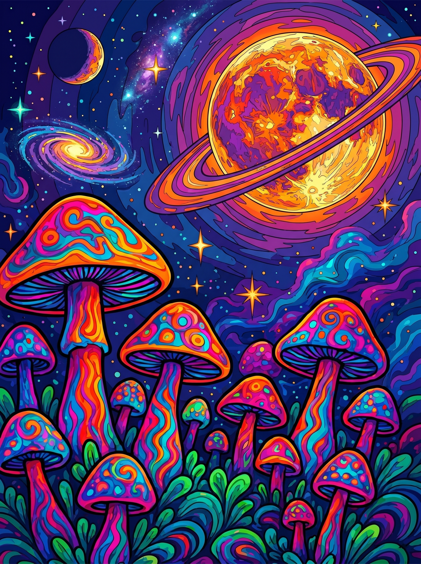 Cosmic Mushroom Dreamscape (Diamond Painting) Diamond Painting kit