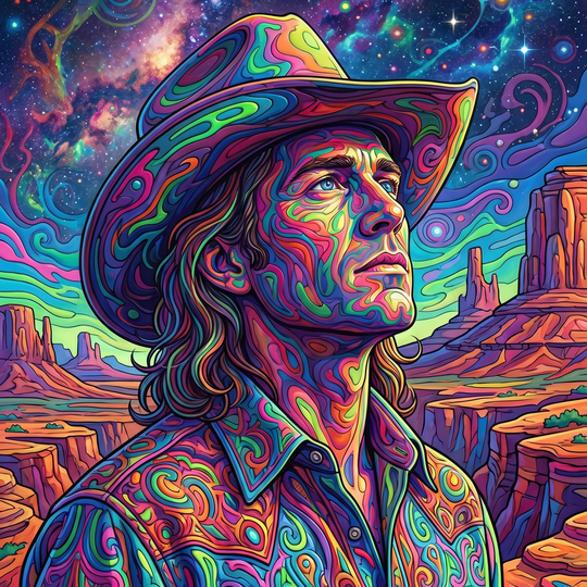 Cosmic Desert Dream Cowboy