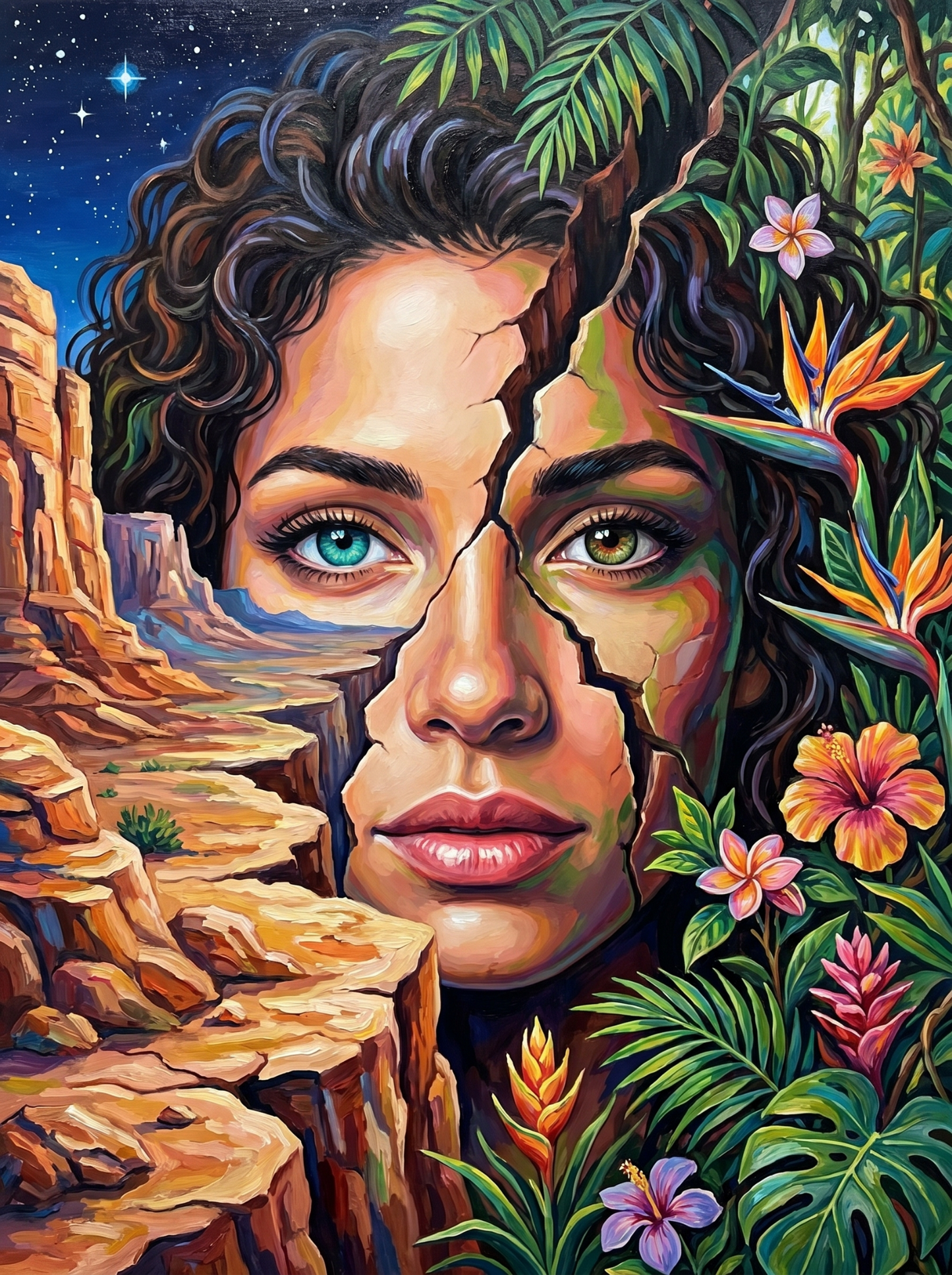 Nature Within Her People Paint by Numbers kit