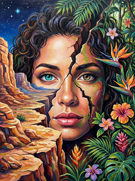 Nature Within Her People Paint by Numbers kit