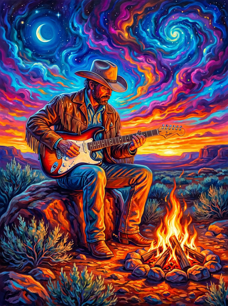 Desert Fire Ballad People Paint by Numbers kit