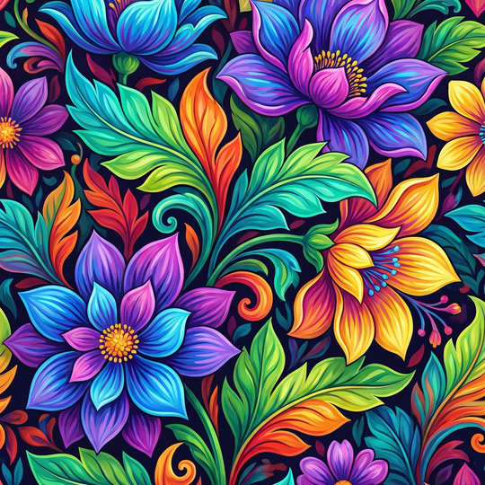 Midnight Floral Symphony