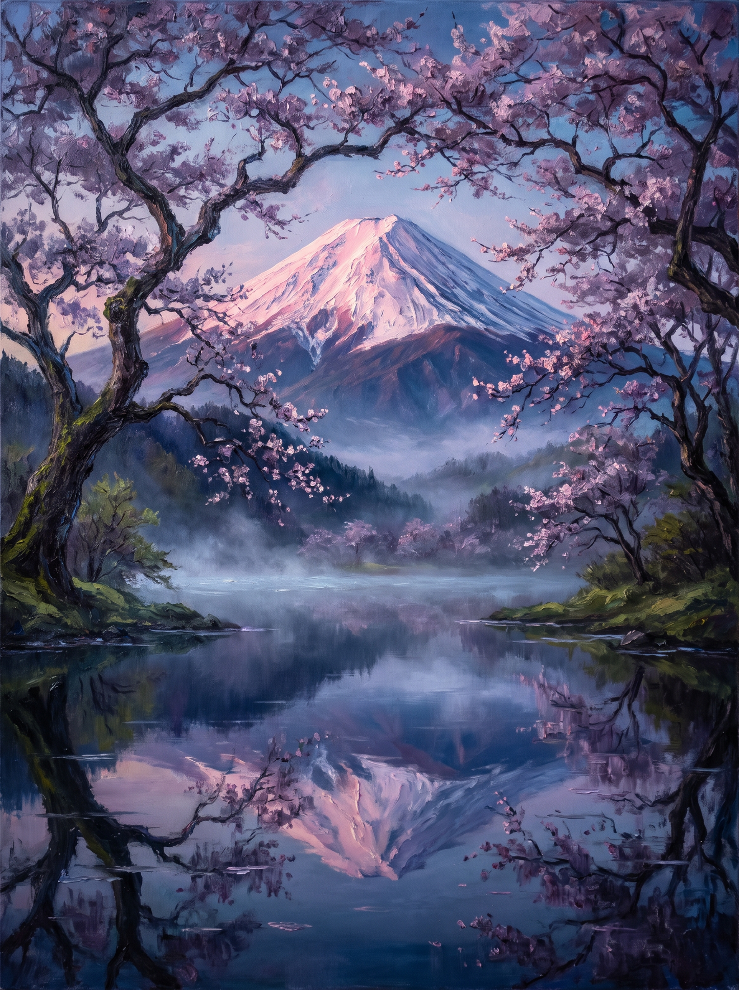 Mount Fuji Cherry Blossoms Spring