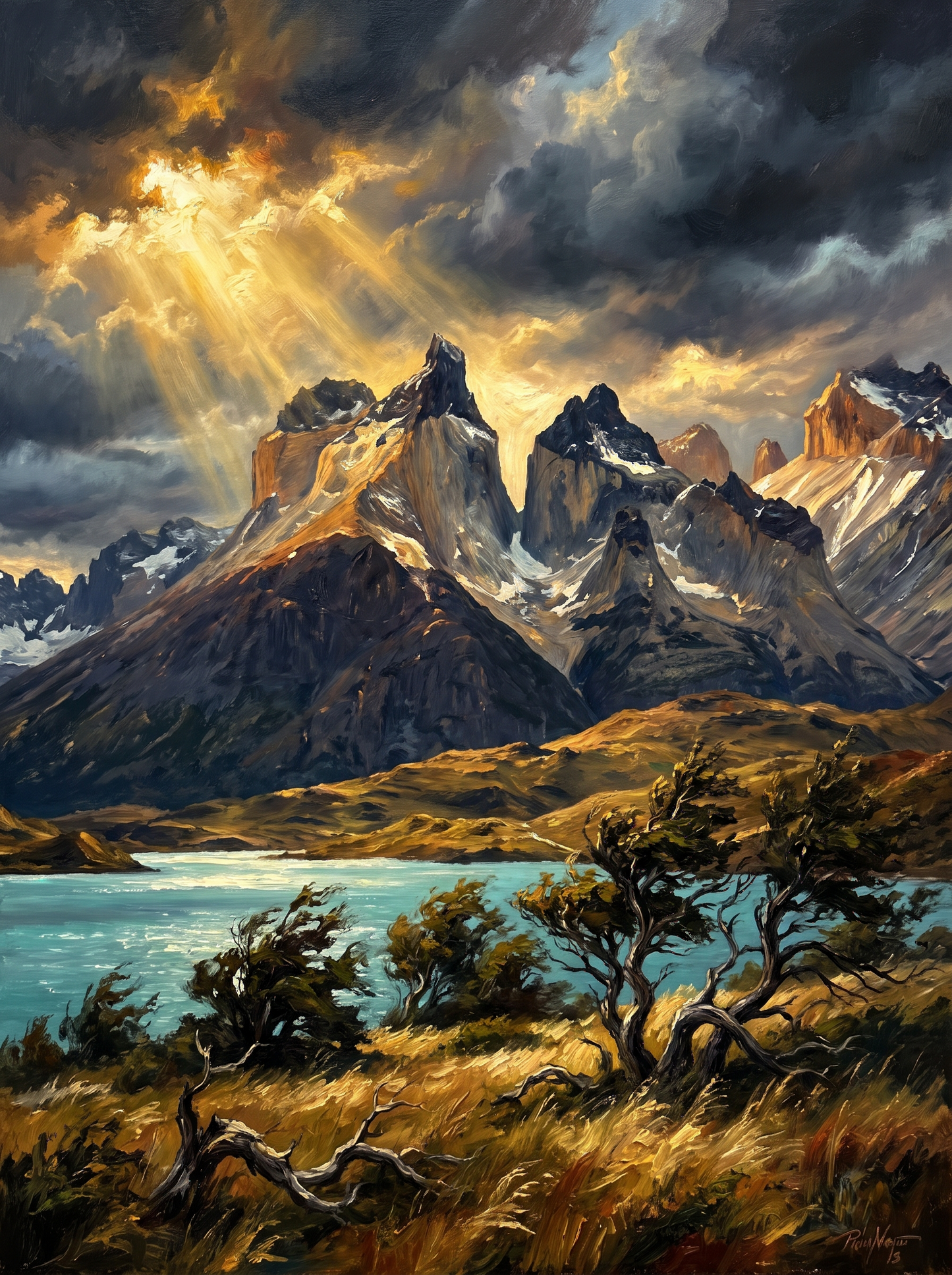 Patagonia Towers Storm Light