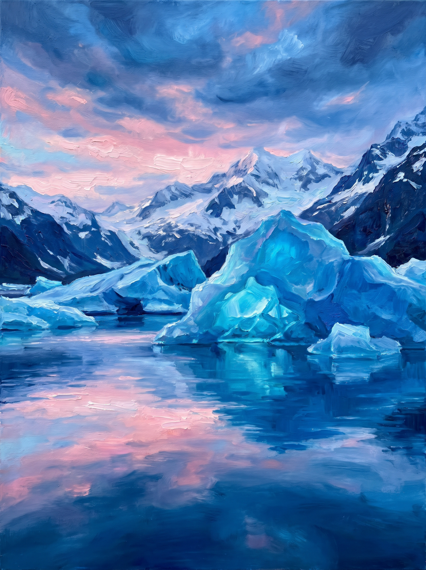 Glacier Bay Blue Icebergs