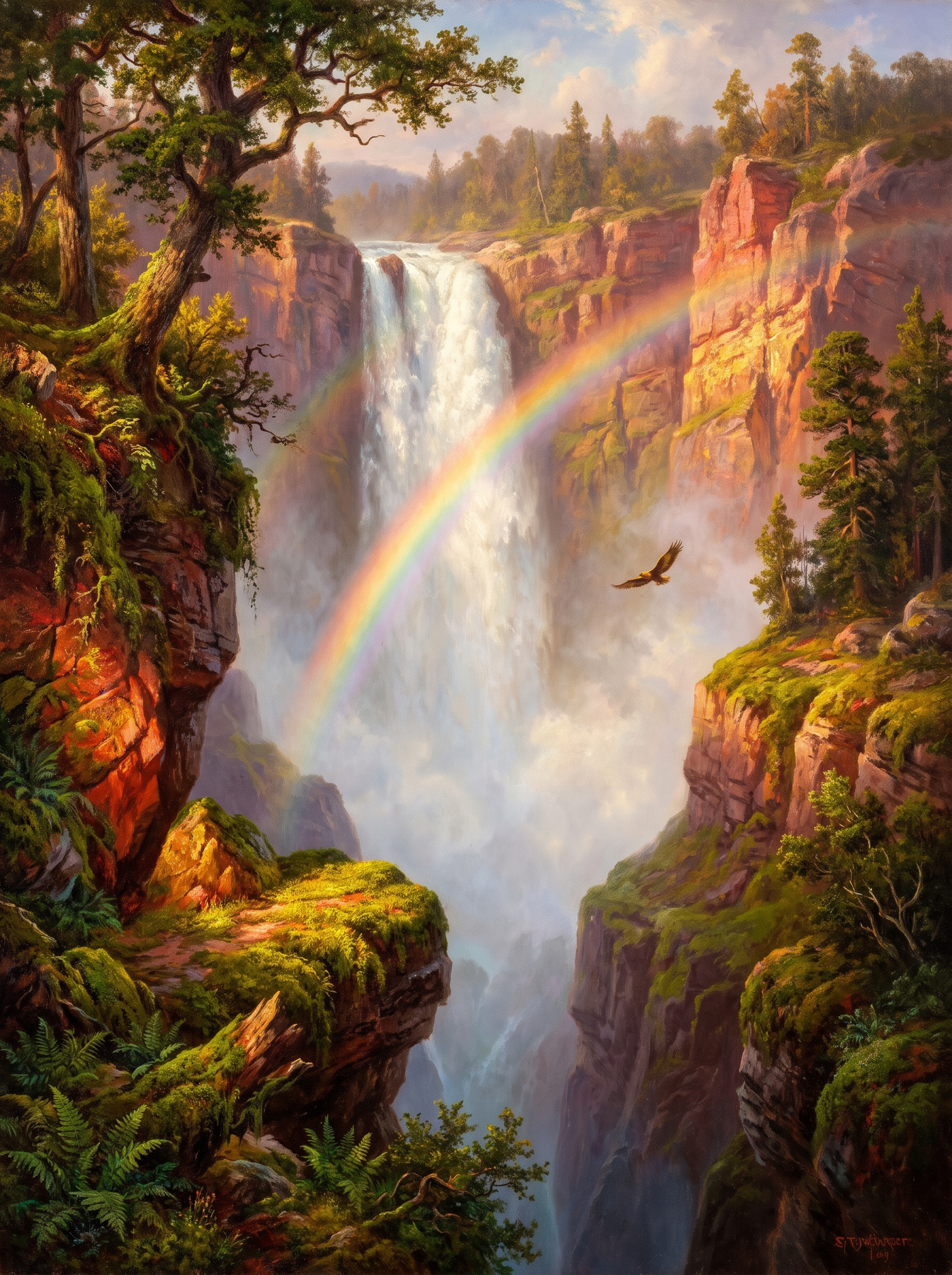Waterfall Canyon Rainbow Mist