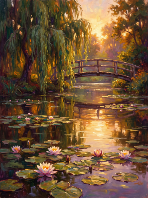 Lily Pond Willow Sunset