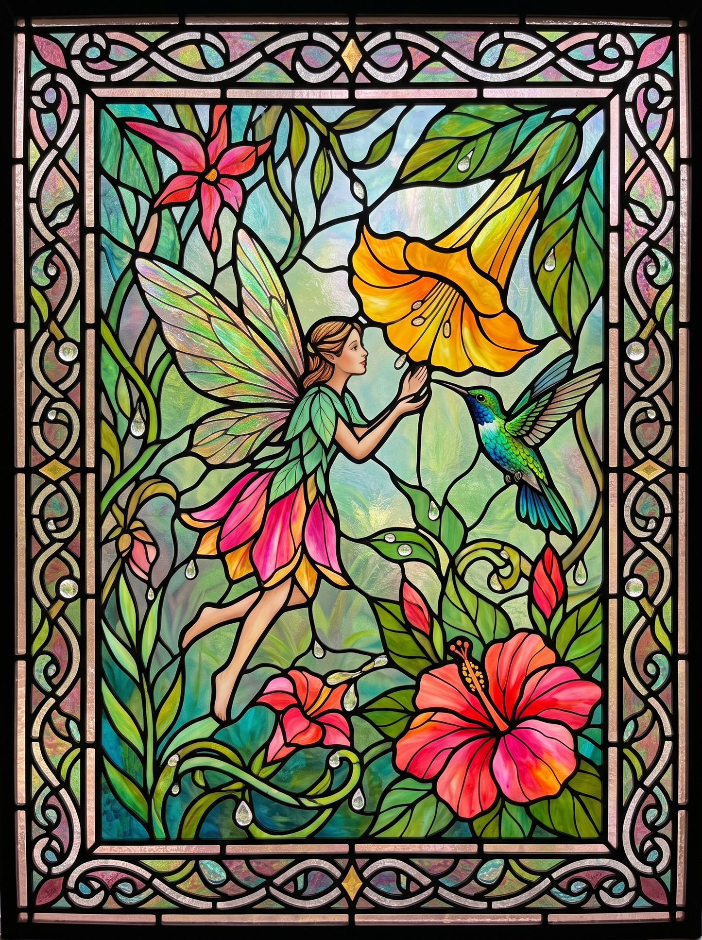 Hibiscus Hummingbird Fairy