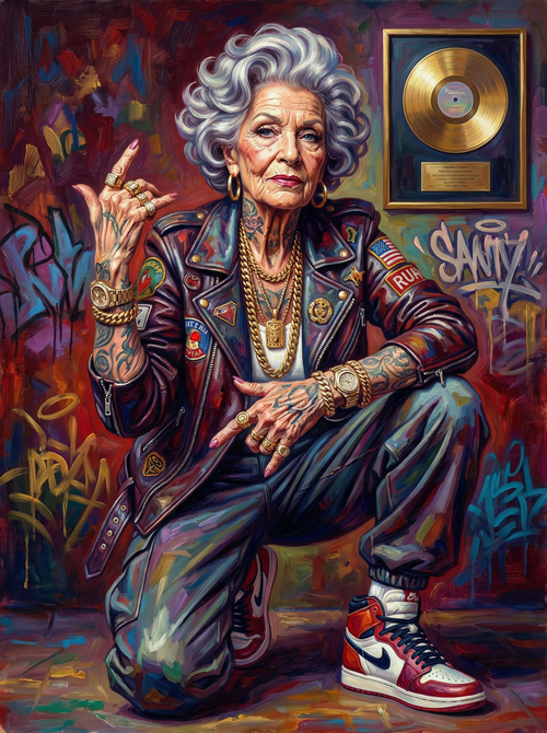 Hip Hop Legend Gold Record (100 Color Diamond Painting) Diamond Painting kit