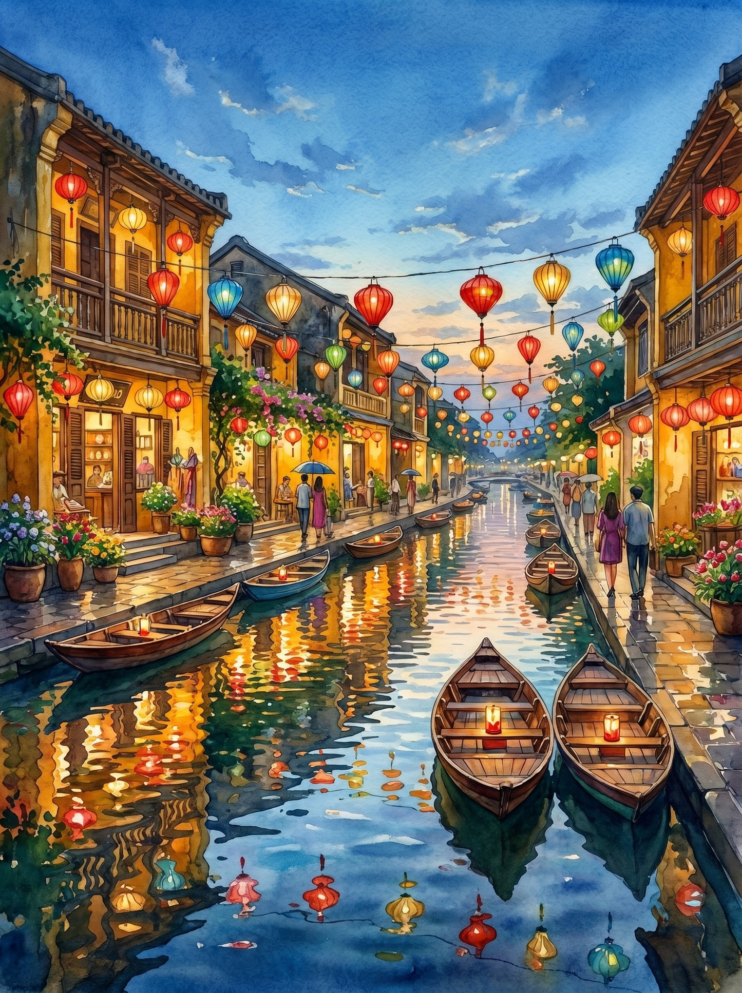 Hoi An Lanterns (150 Color Diamond Painting)