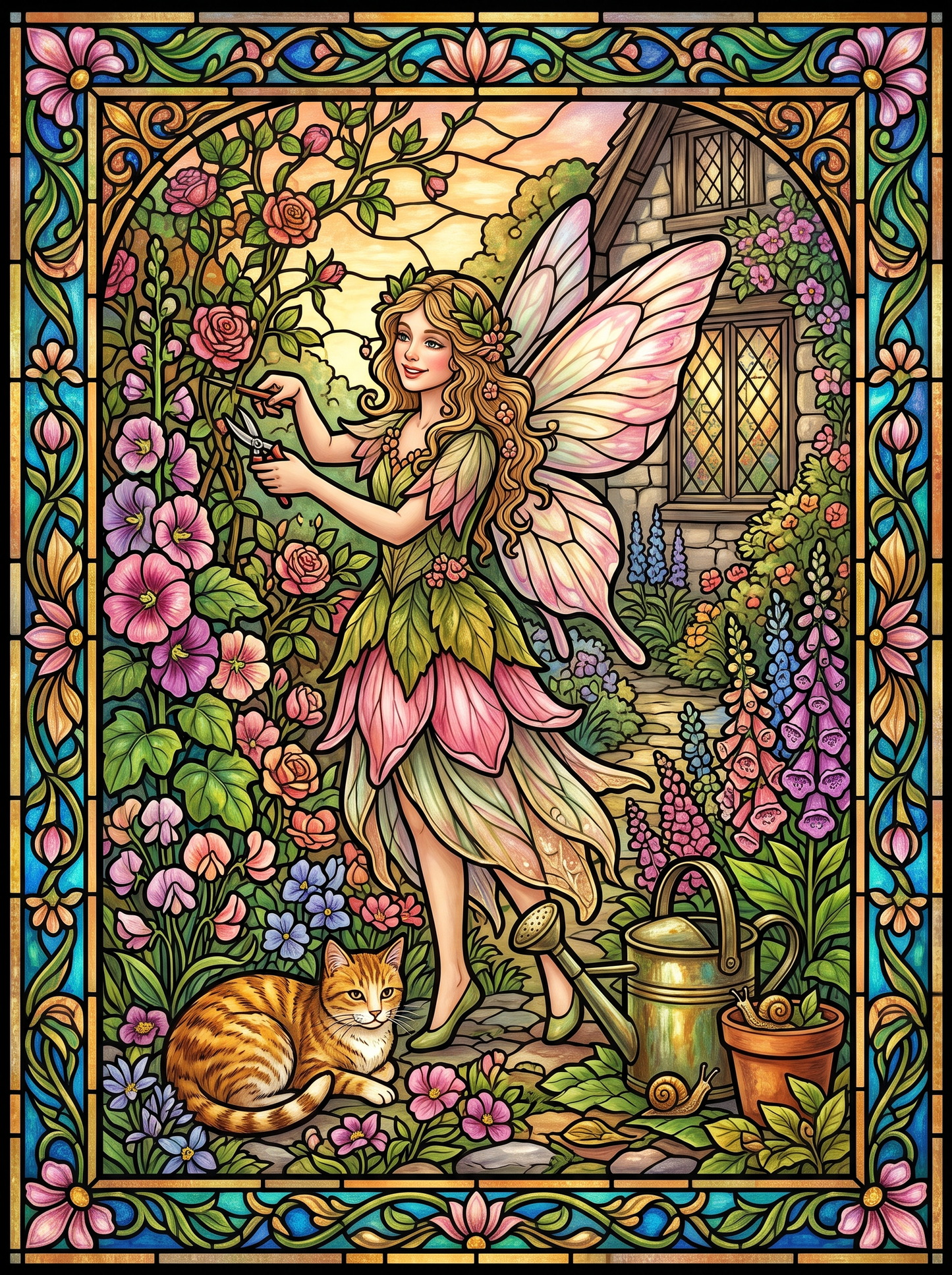 Hollyhock Garden Fairy