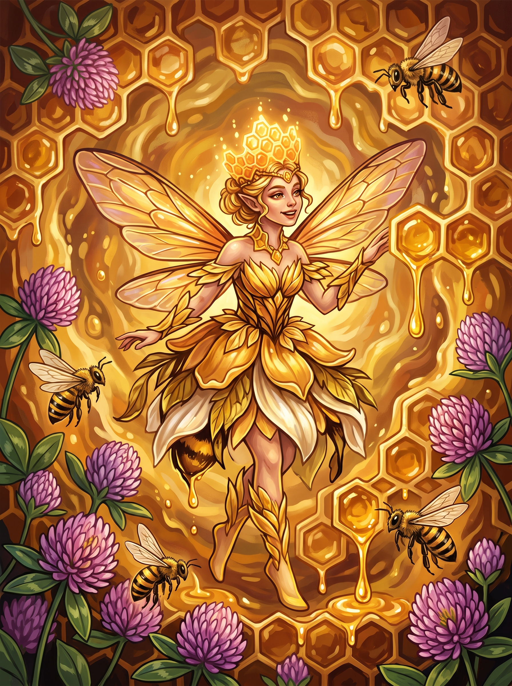 Honeycomb Bee Fairy