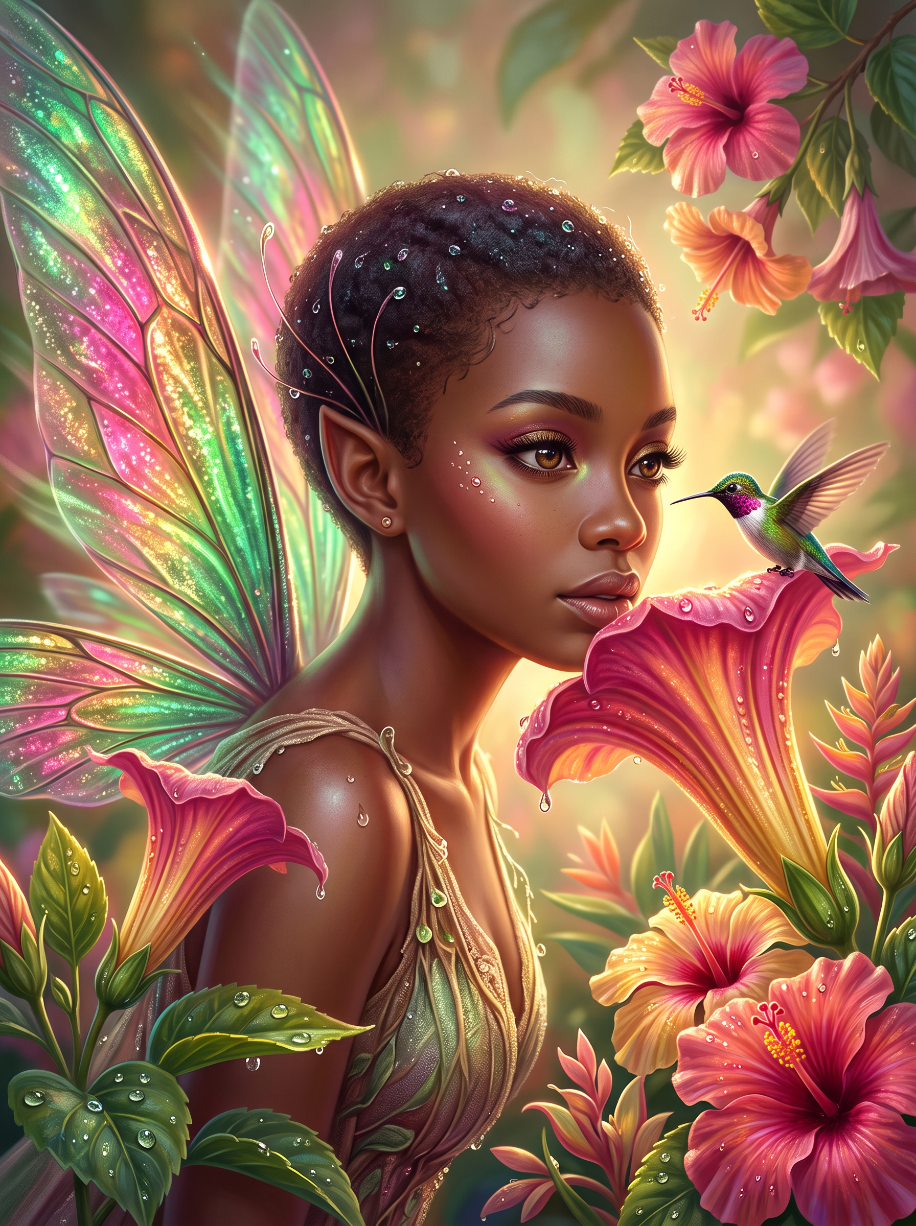 Hummingbird Blossom Fairy