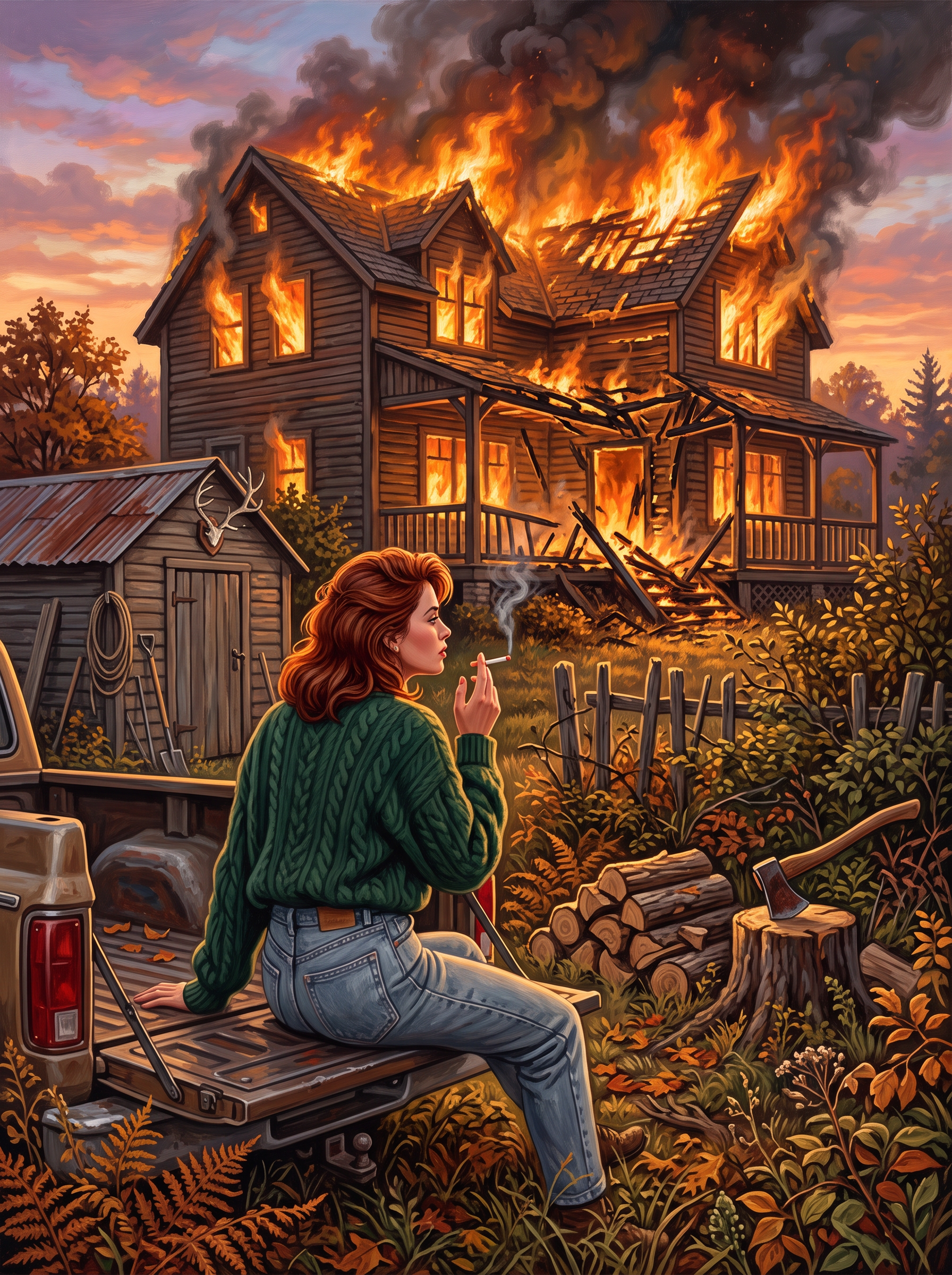 Hunting Lodge Collapse