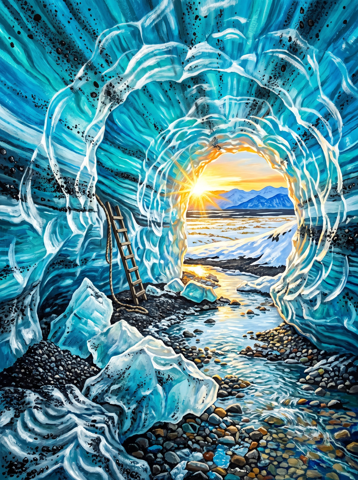 Ice Cave Sunburst