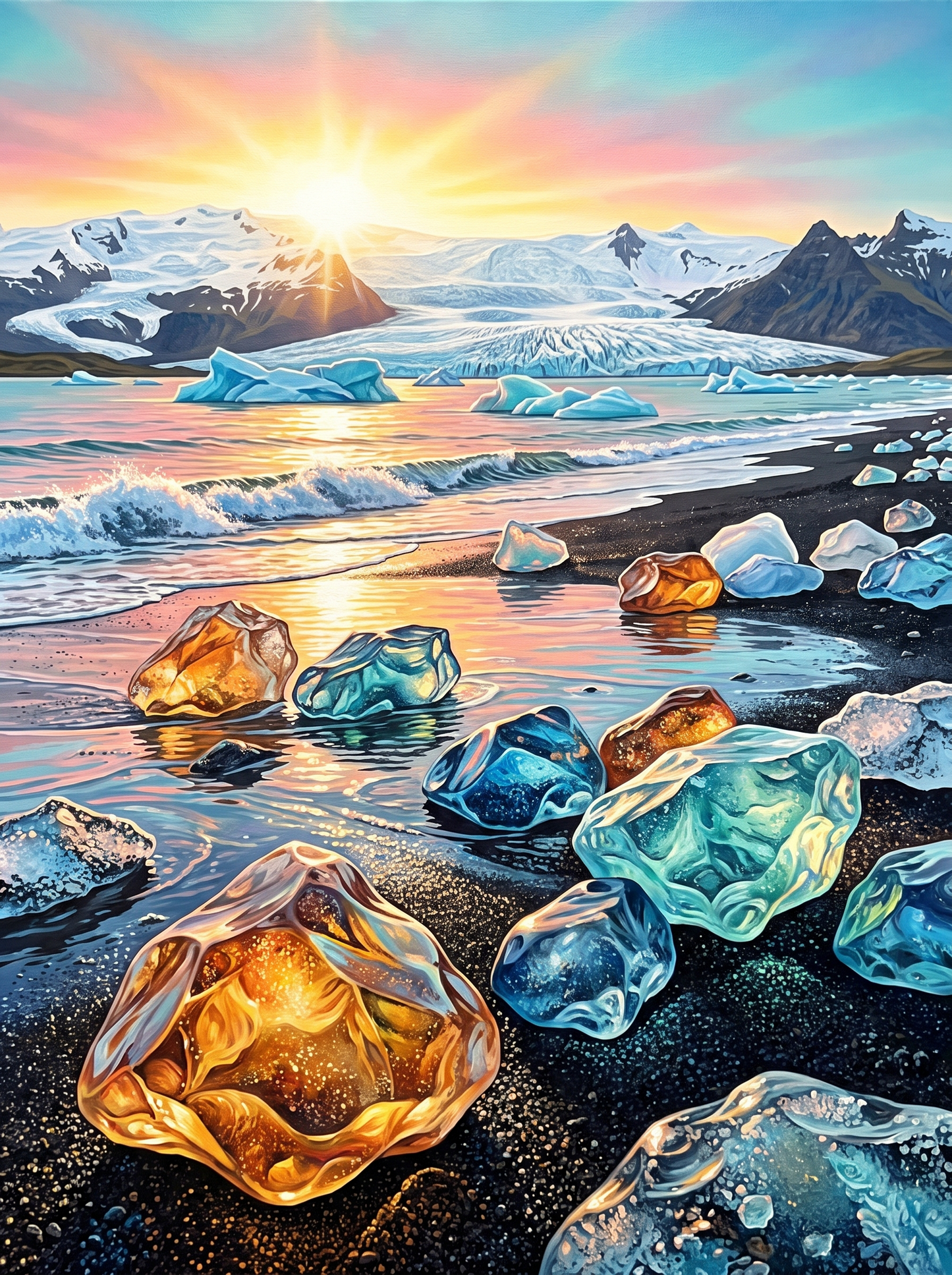 Ice Jewels Black Sand