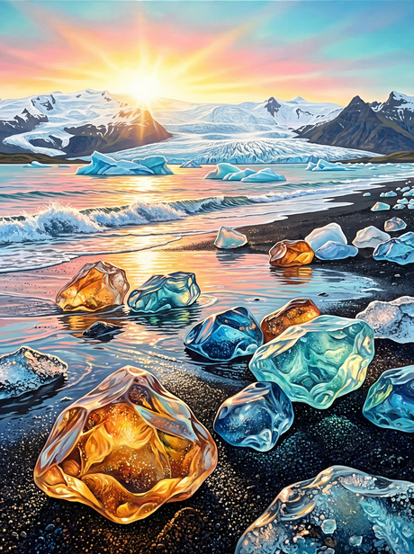 Ice Jewels Black Sand