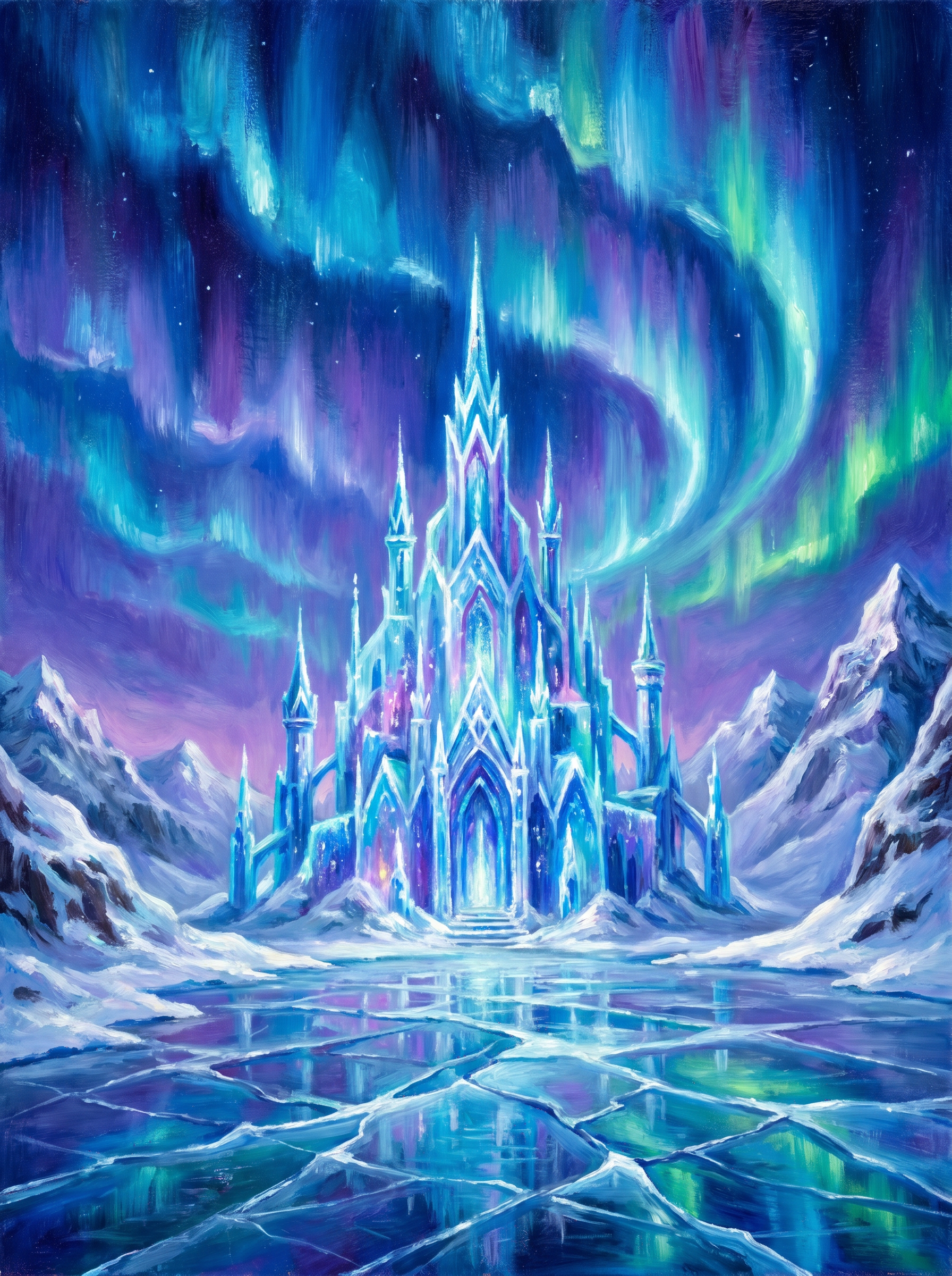 Ice Palace Northern Lights