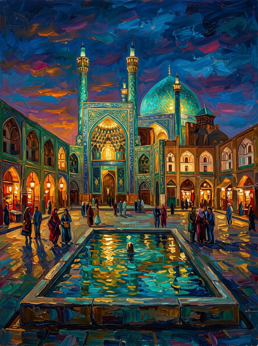 Isfahan Blue Mosque (150 Color Diamond Painting)