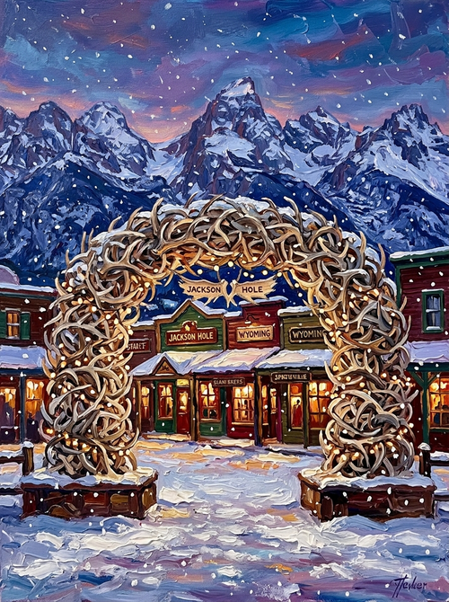 Jackson Hole Winter (150 Color Diamond Painting)