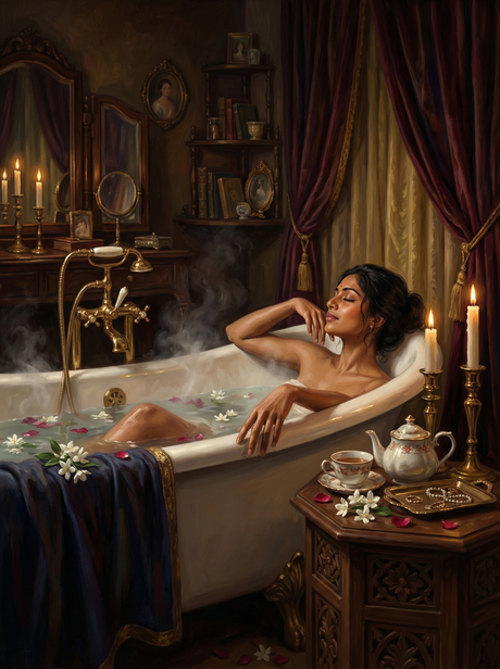 Jasmine Tea Bath (Diamond Painting) Diamond Painting kit