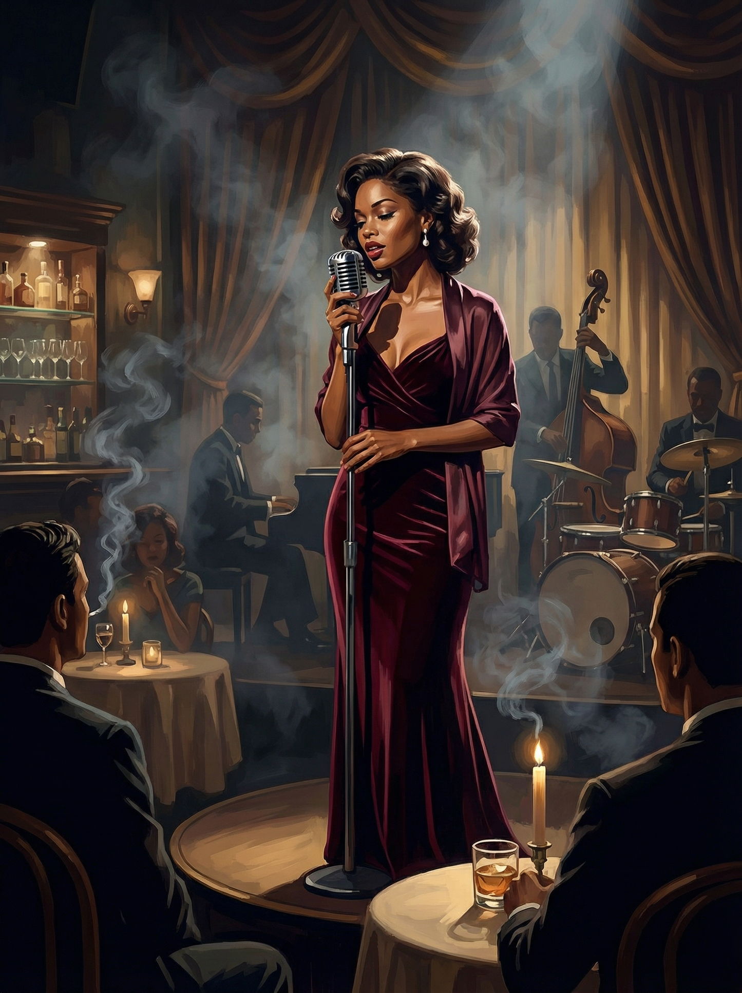 Jazz Stage Spotlight (Diamond Painting) Diamond Painting kit