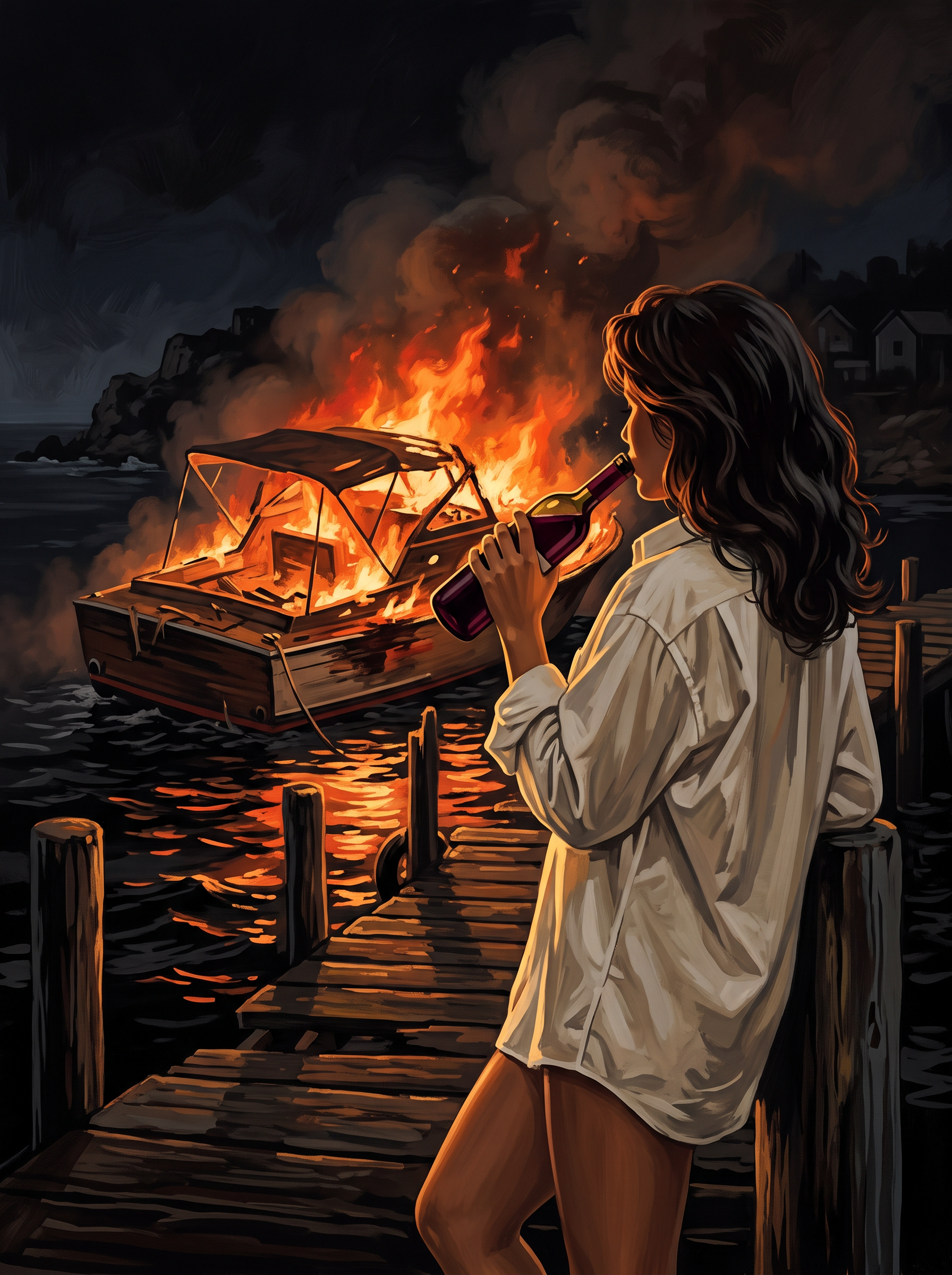 Jetty Launch Ablaze