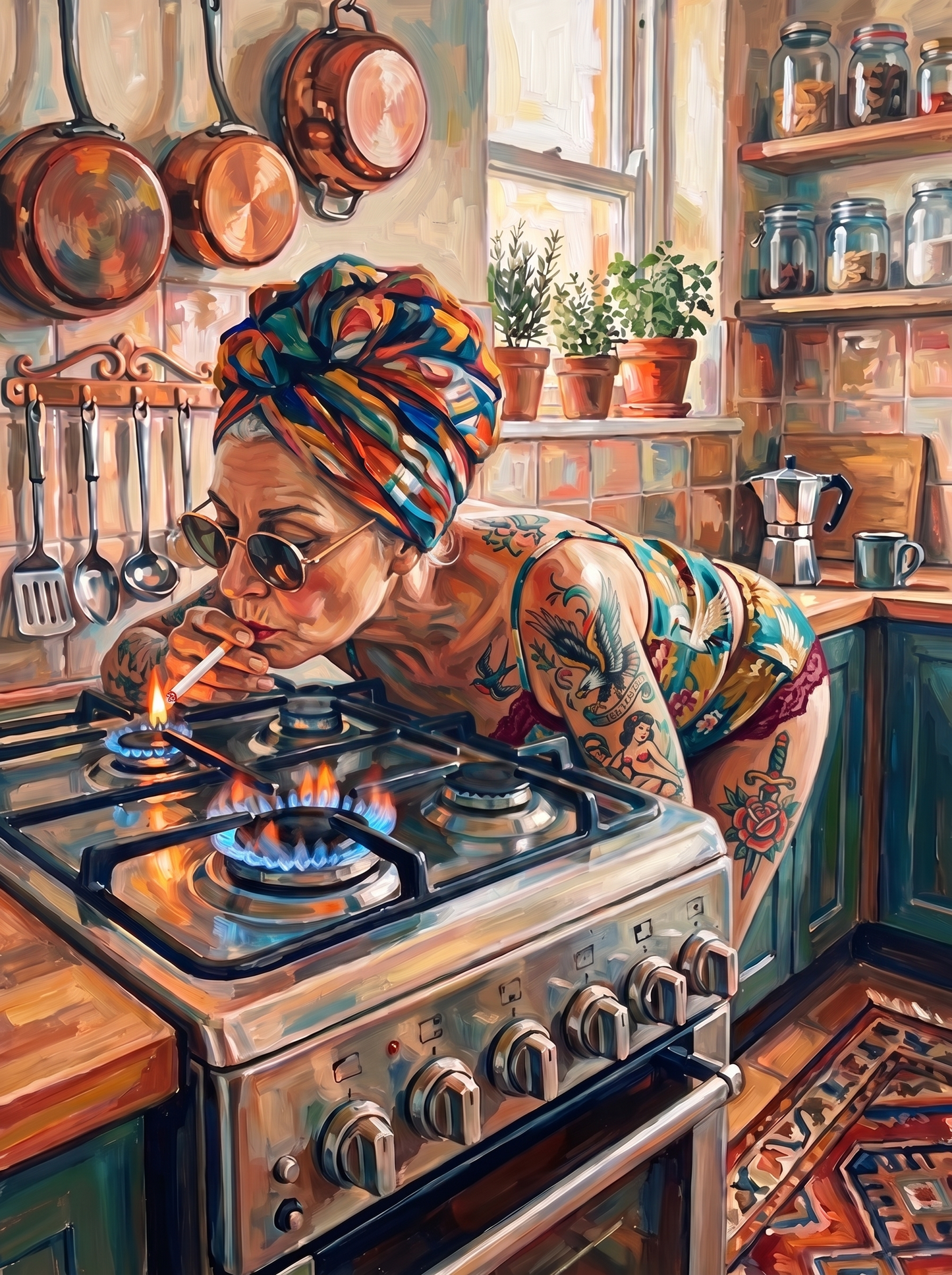 Jewel Tone Kitchen