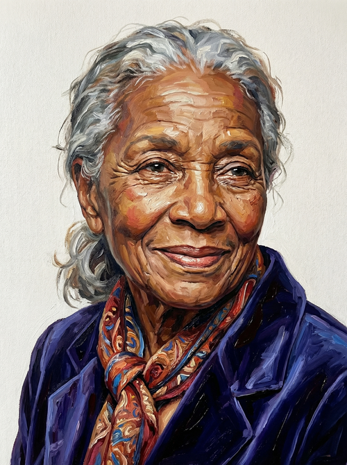 Joyful Senior Lady (100 Color Diamond Painting) Diamond Painting kit