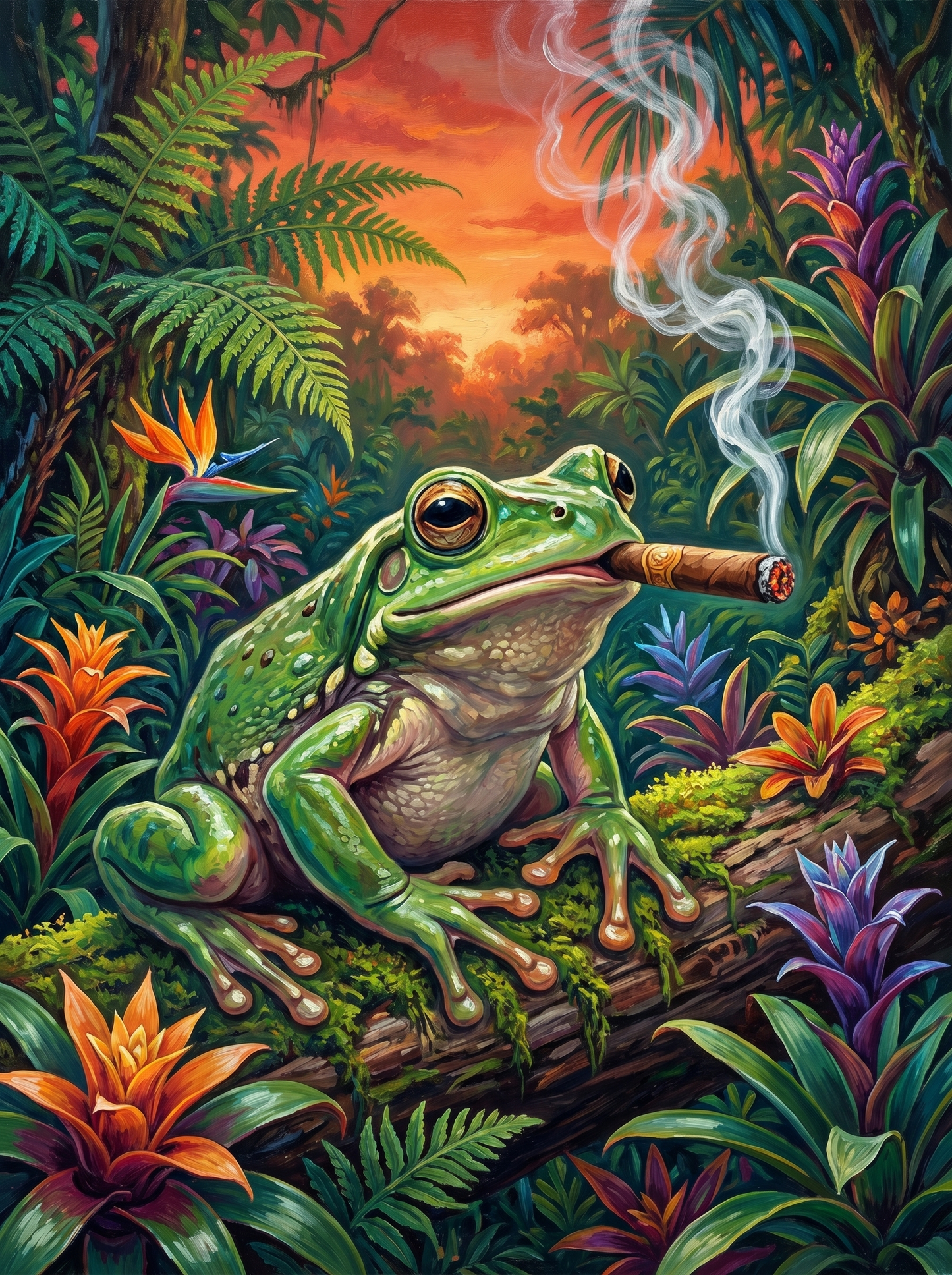 Frog Garden, Frog Rules (100 Color Diamond Painting) Diamond Painting kit