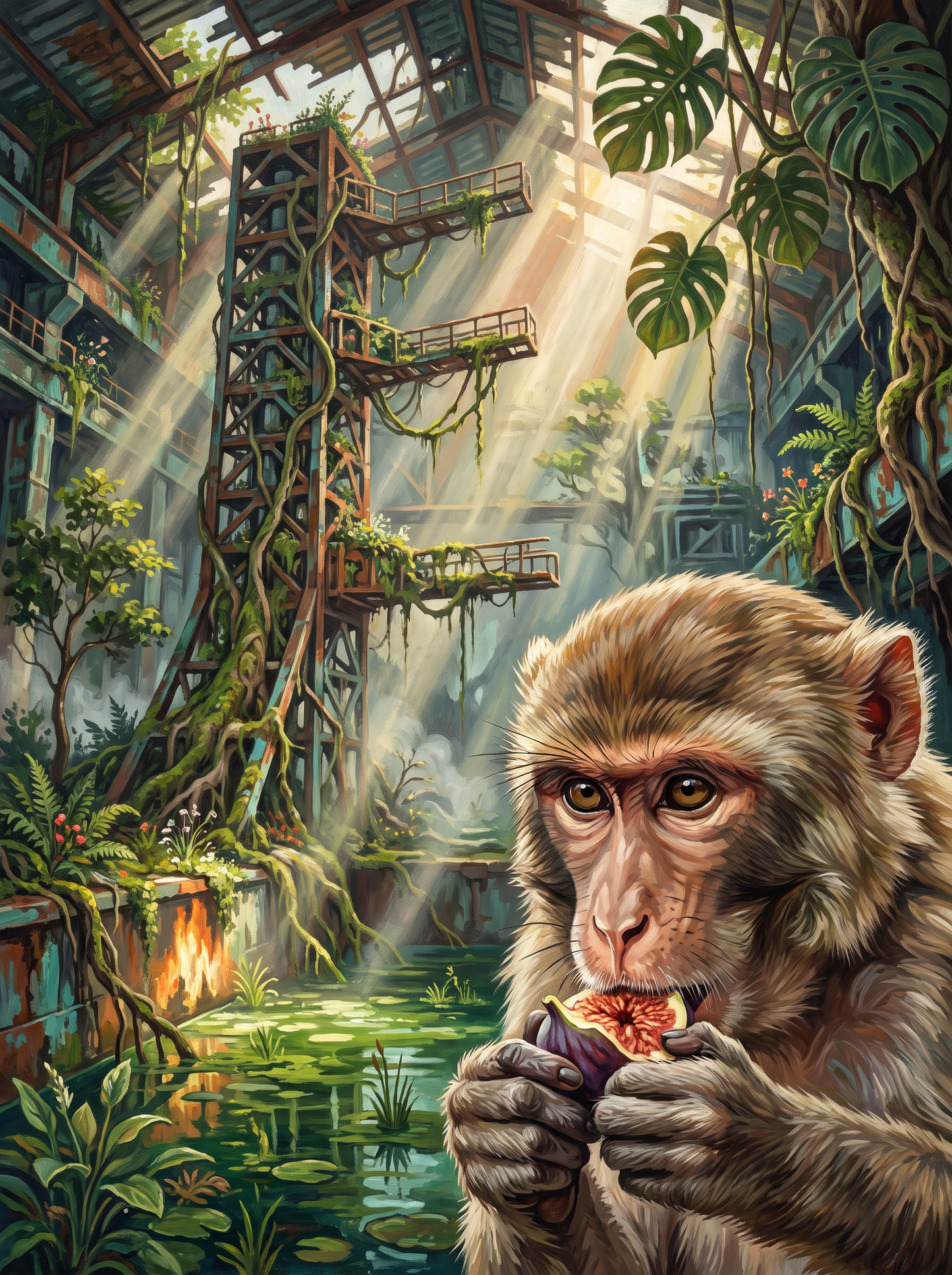 Jungle Launch Tower Macaques