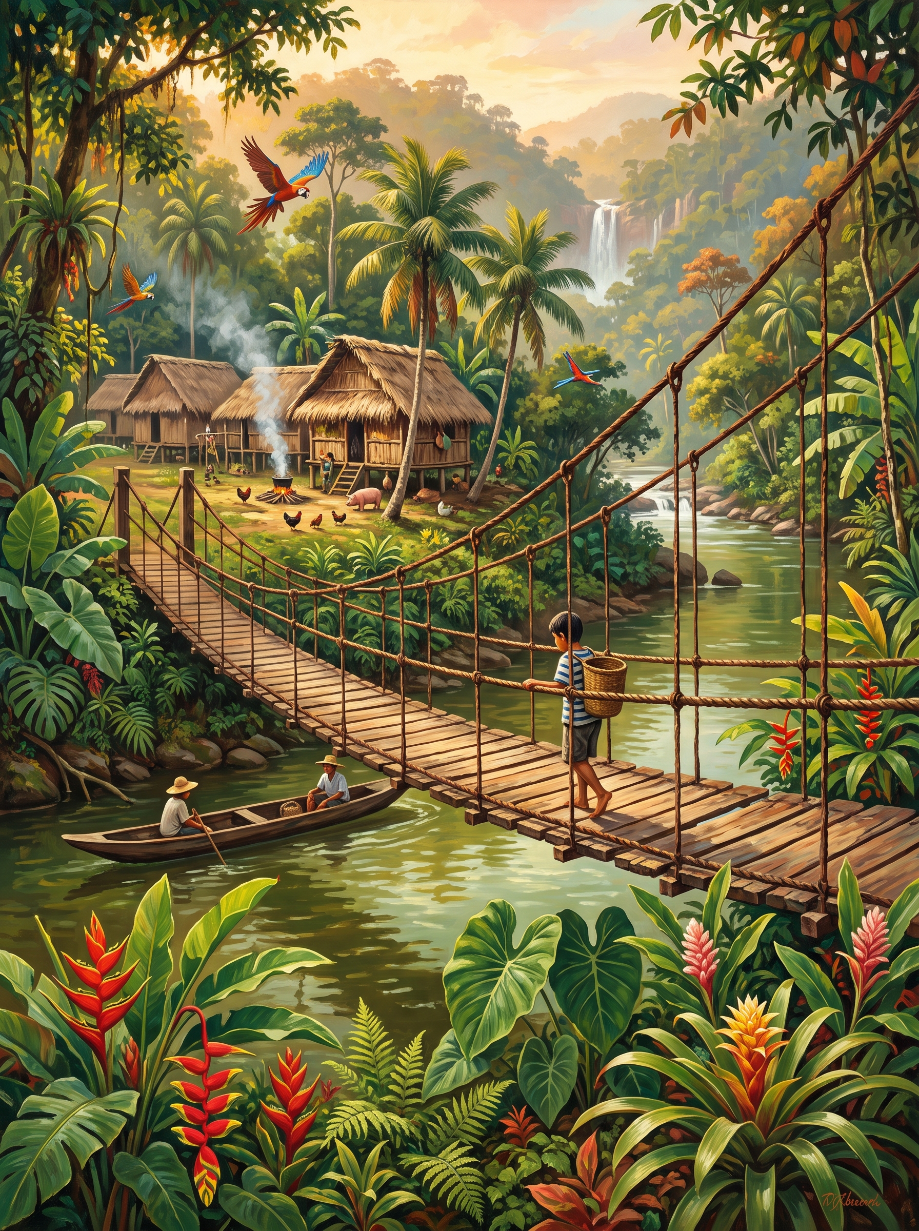 Jungle Swing Bridge