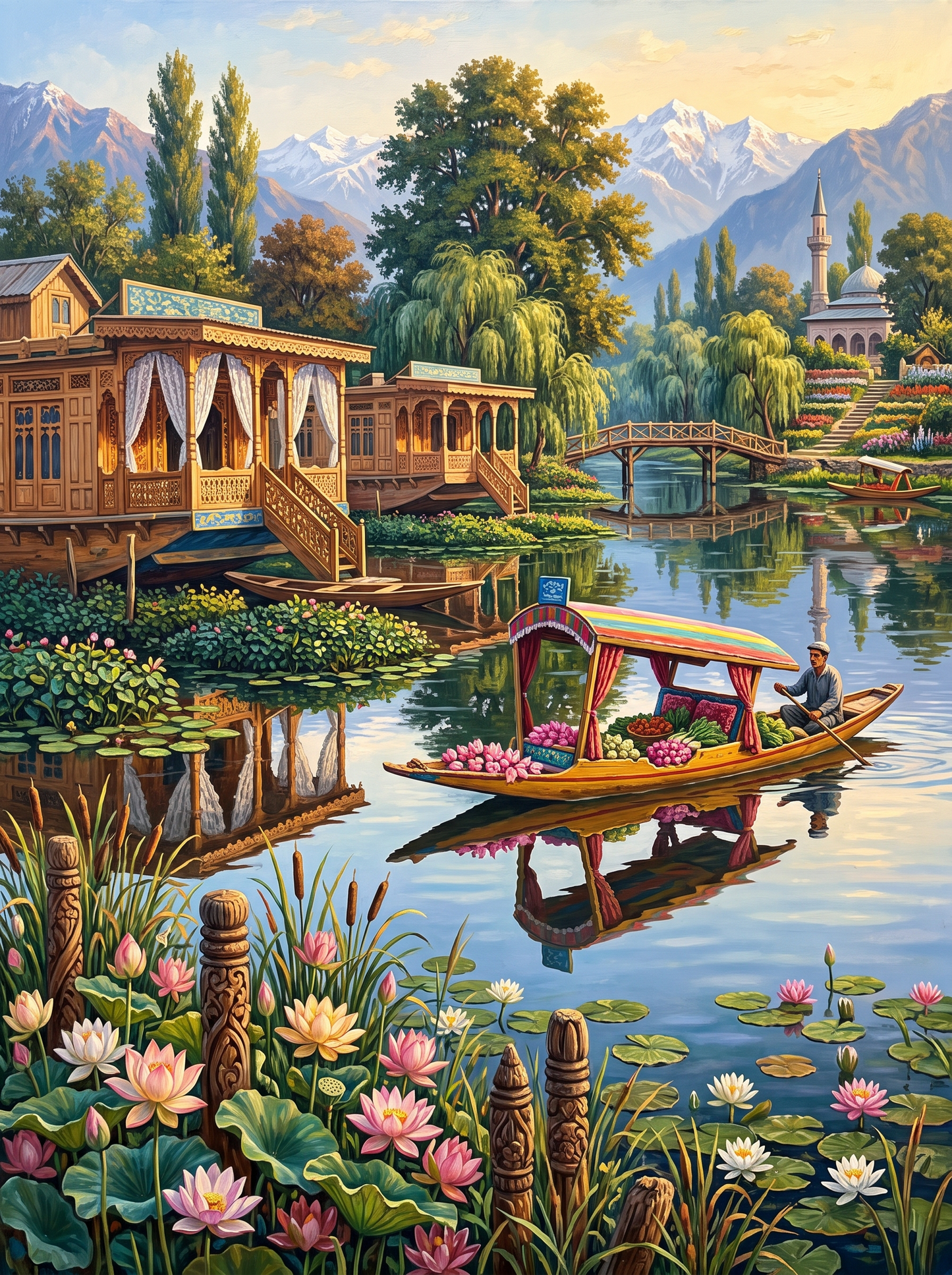 Kashmiri Houseboats