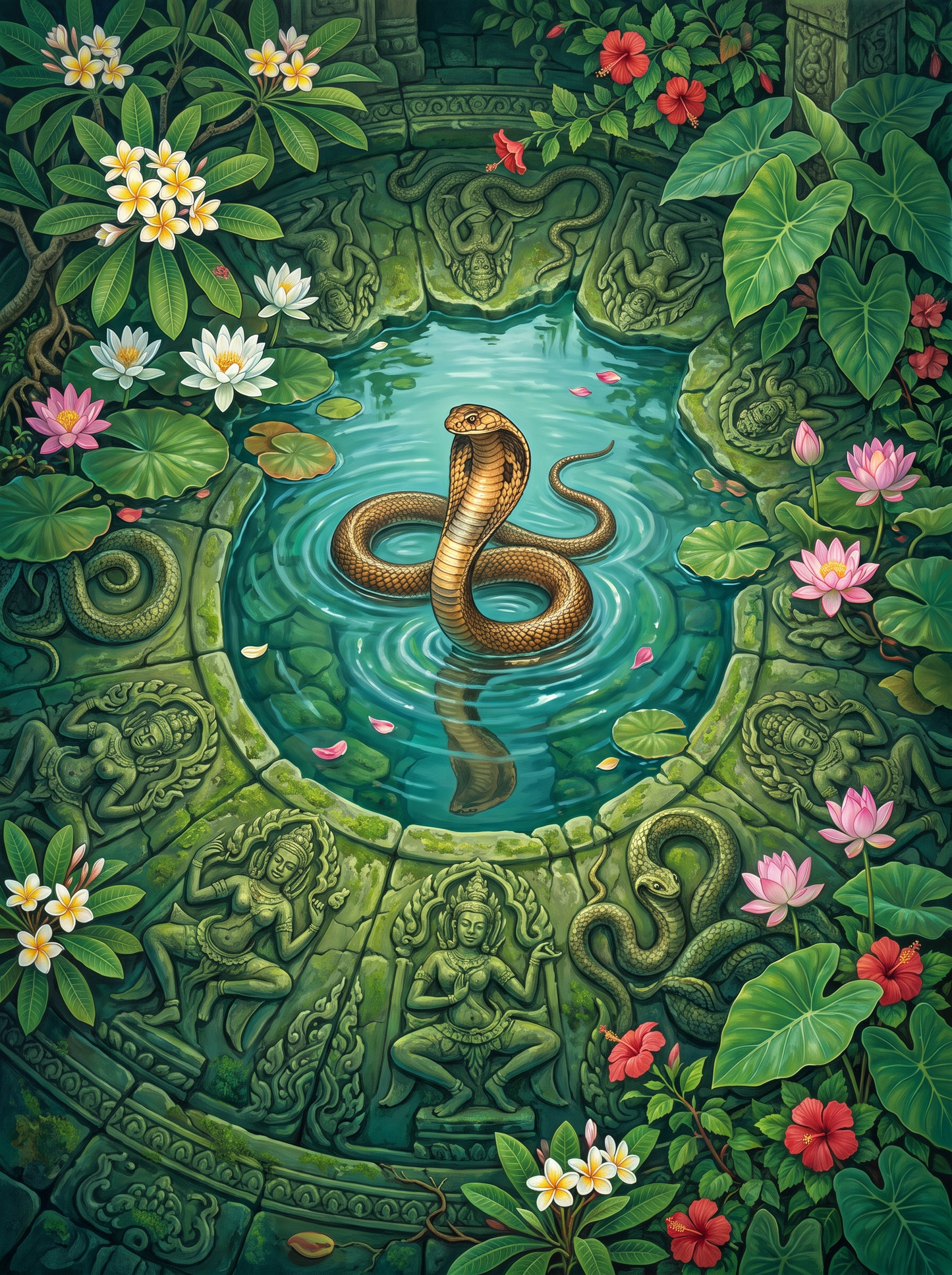 Khmer Temple Cobra