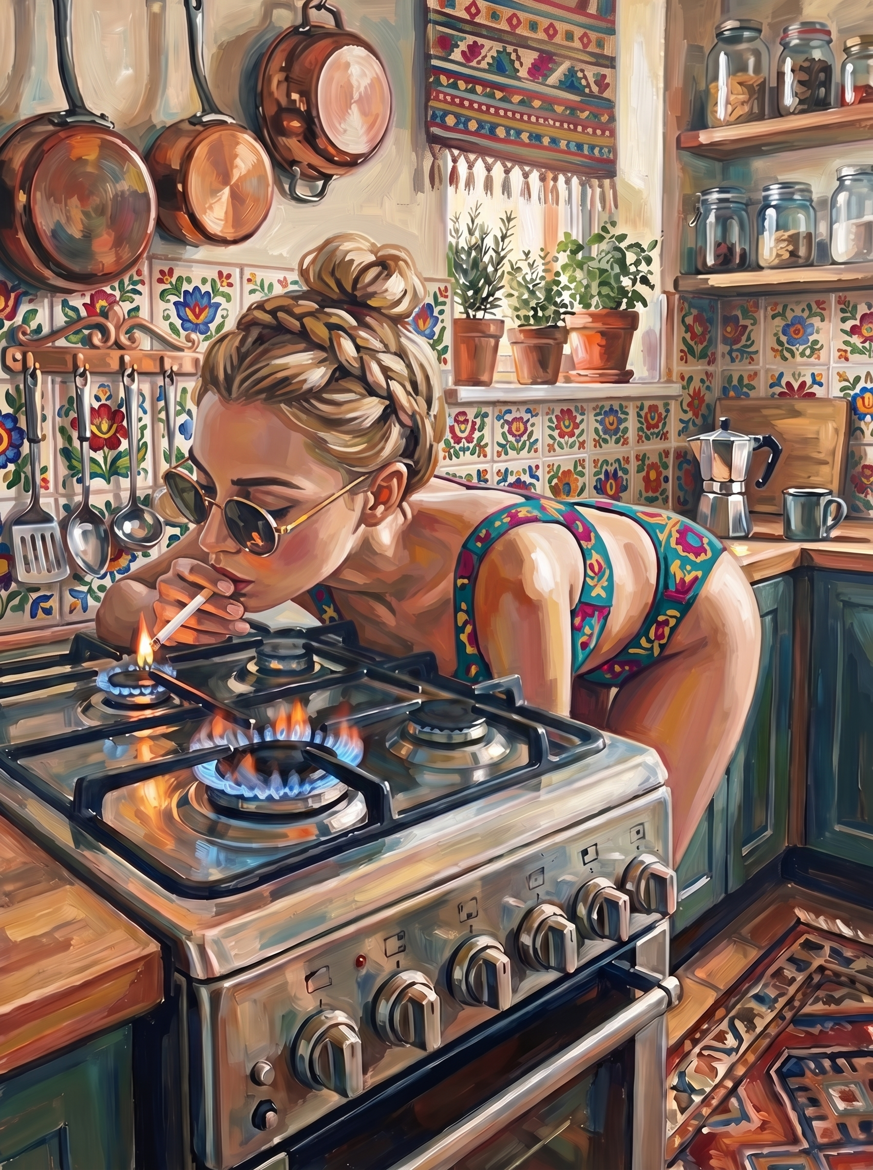 Kilim Wall Kitchen