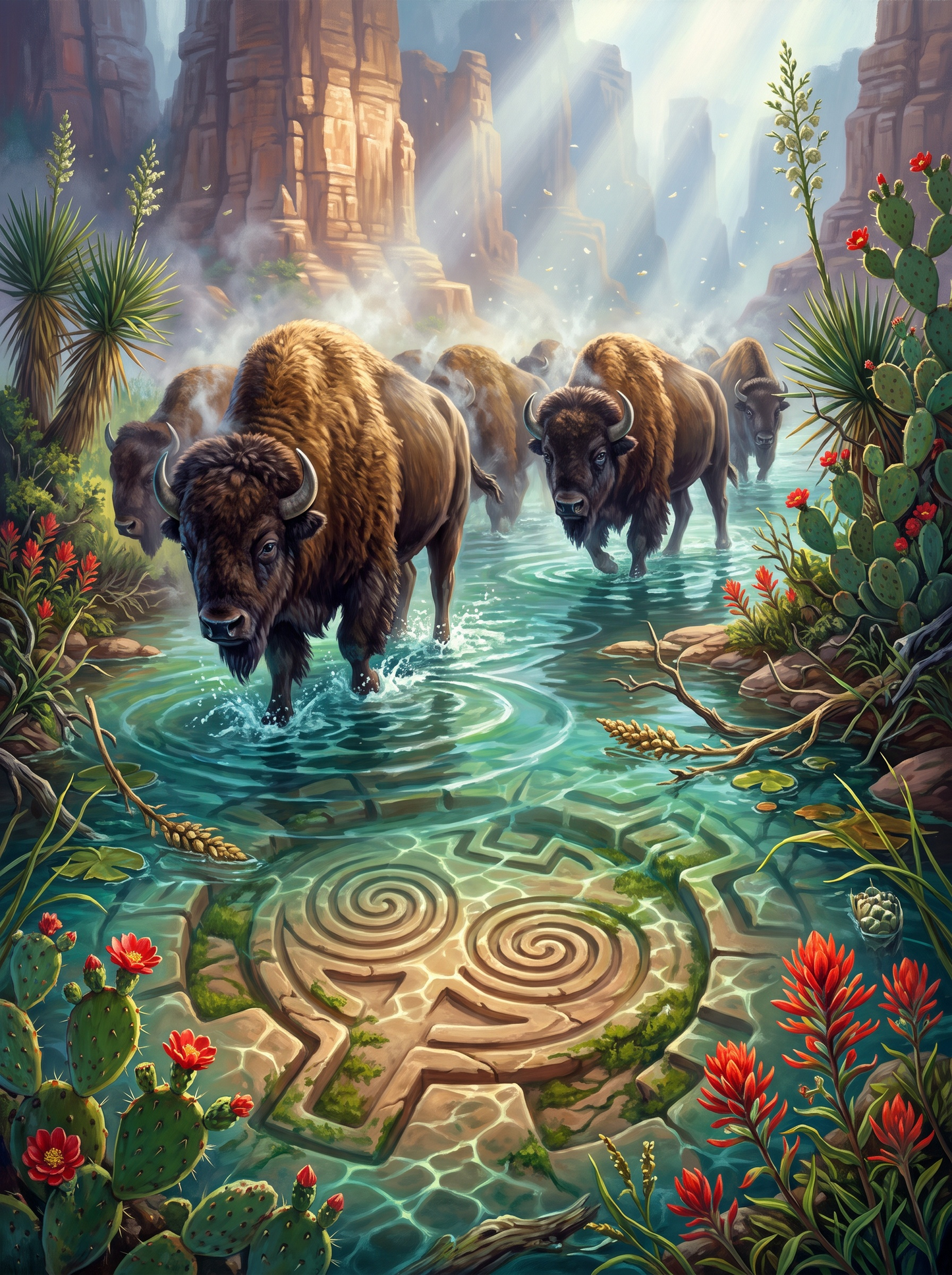 Kiva Bison Crossing