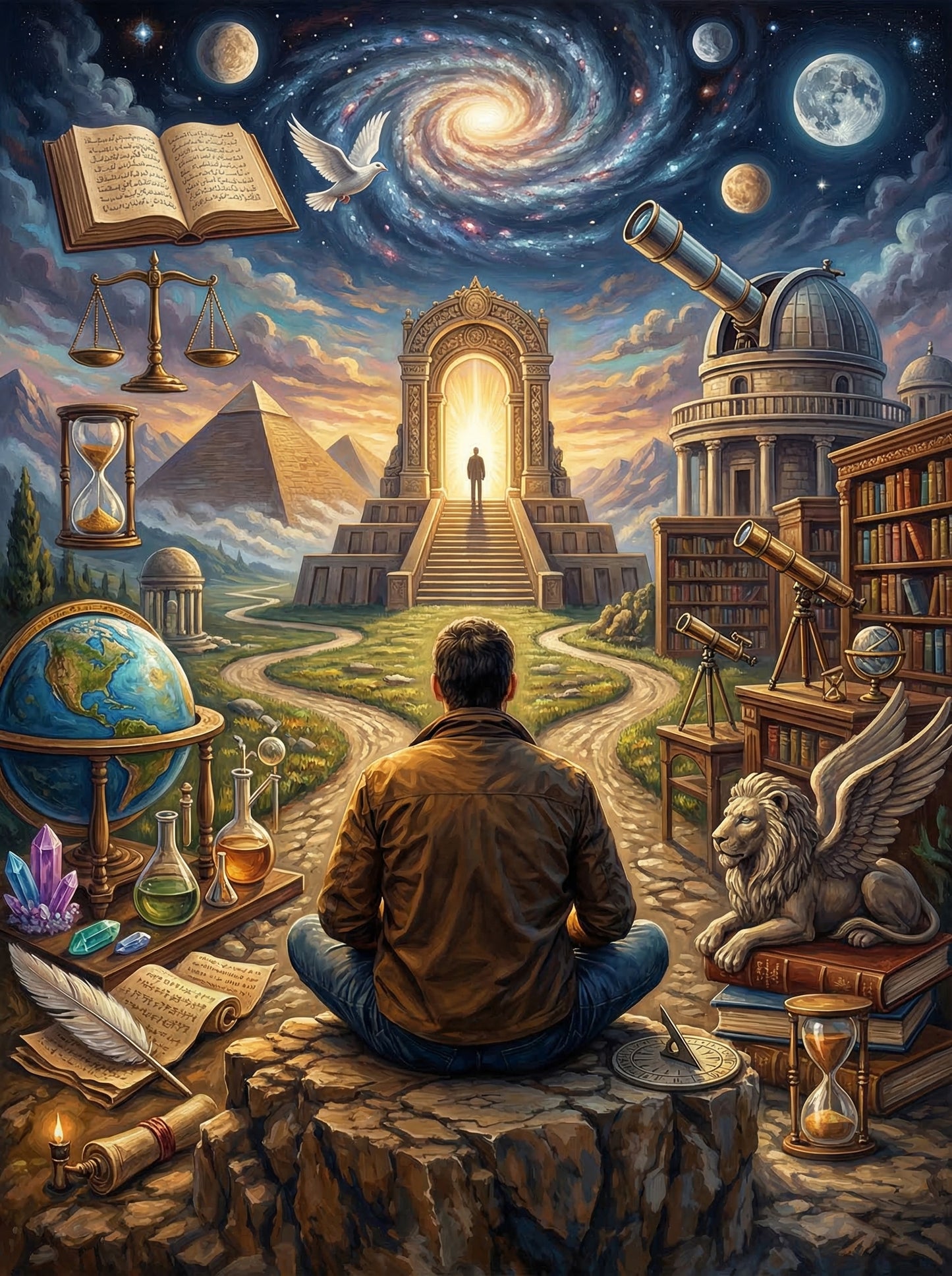 Knowledge And Discovery Gateway (100 Color Diamond Painting)