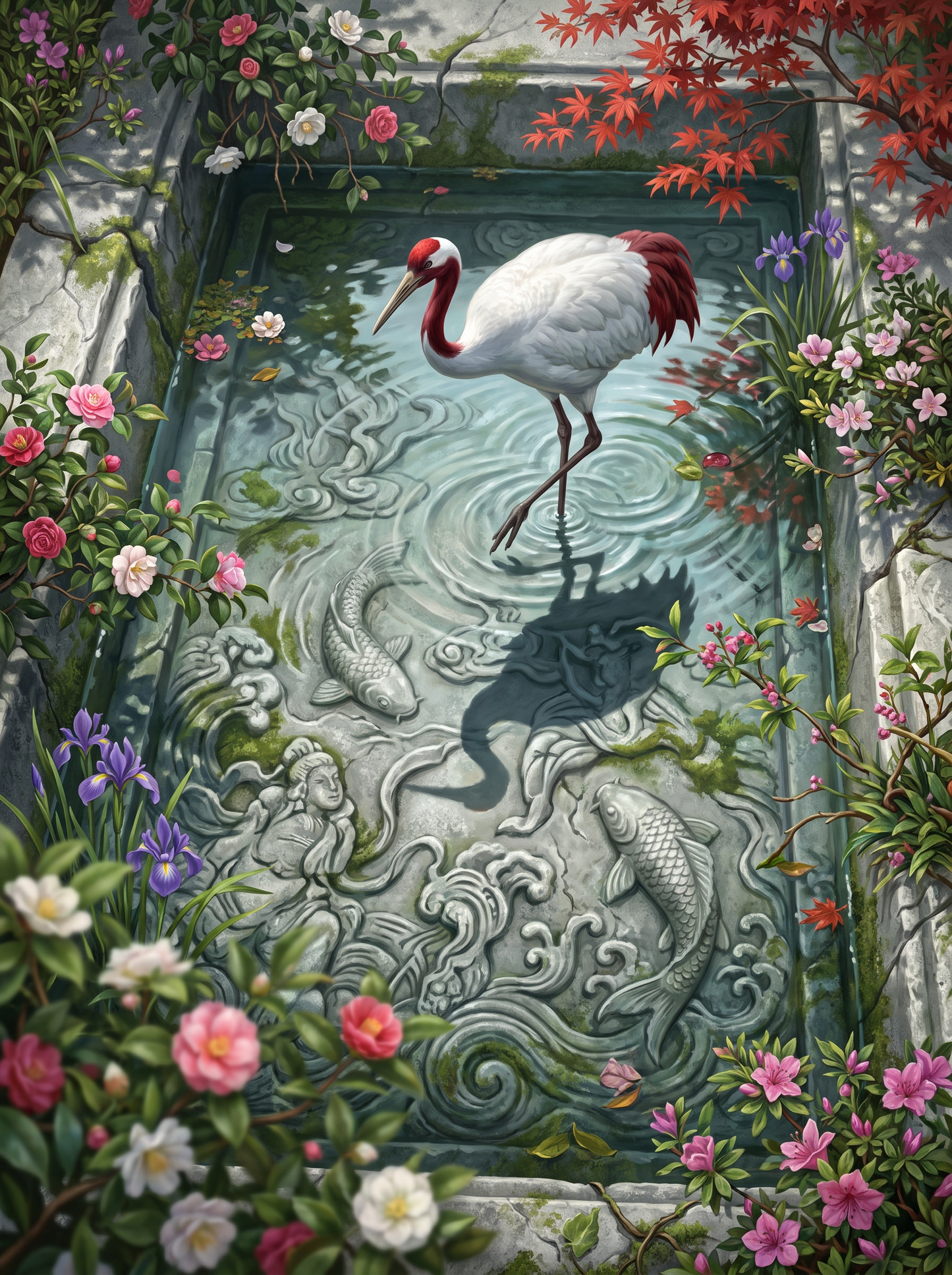 Koi Basin Crane
