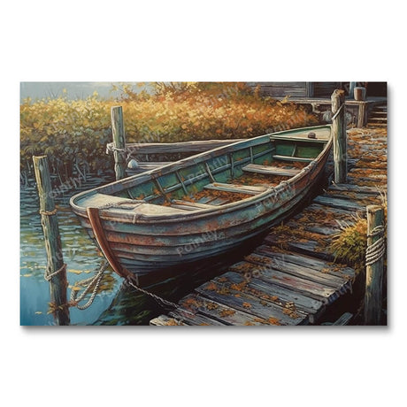 Rustic Ripples Boats Paint by Numbers kit