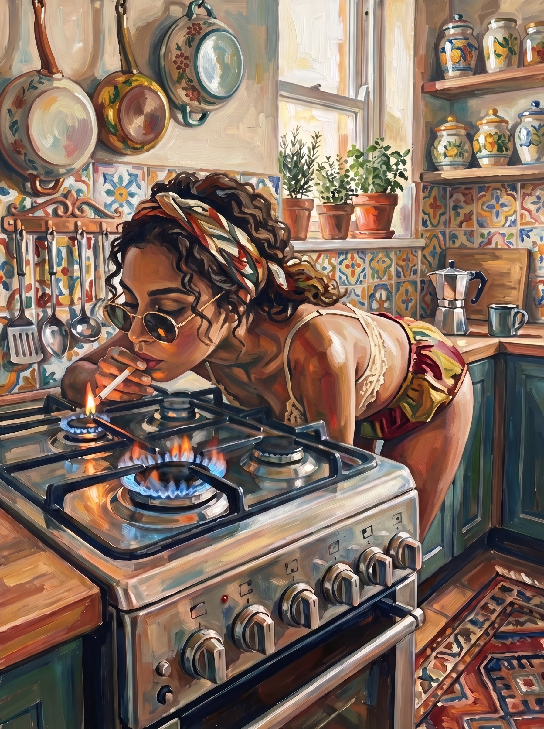 Lace Trim Kitchen
