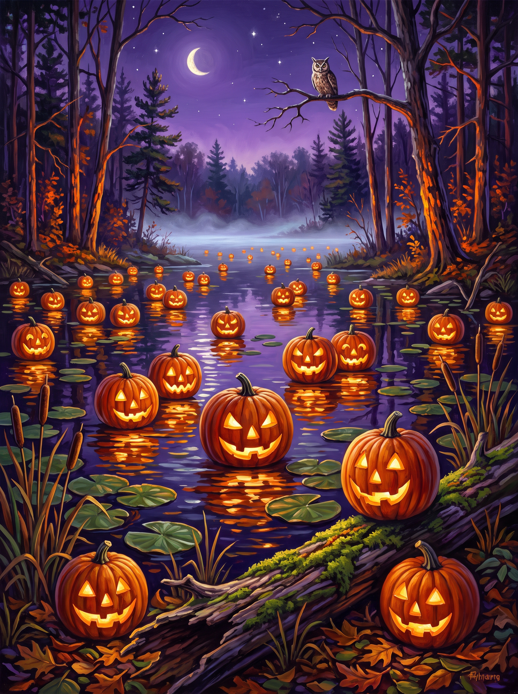 Lanterns on the Pond