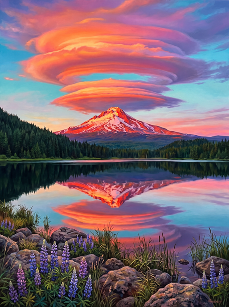 Lenticular Stack Sunset