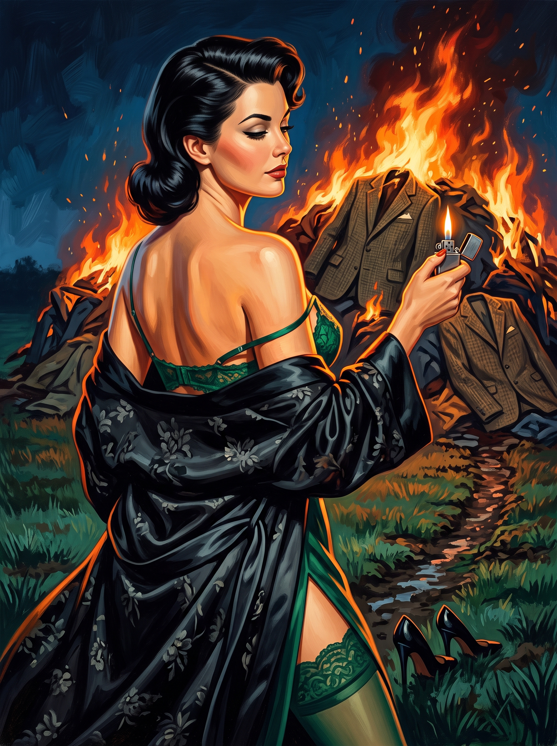 Lighting the Farewell Pyre