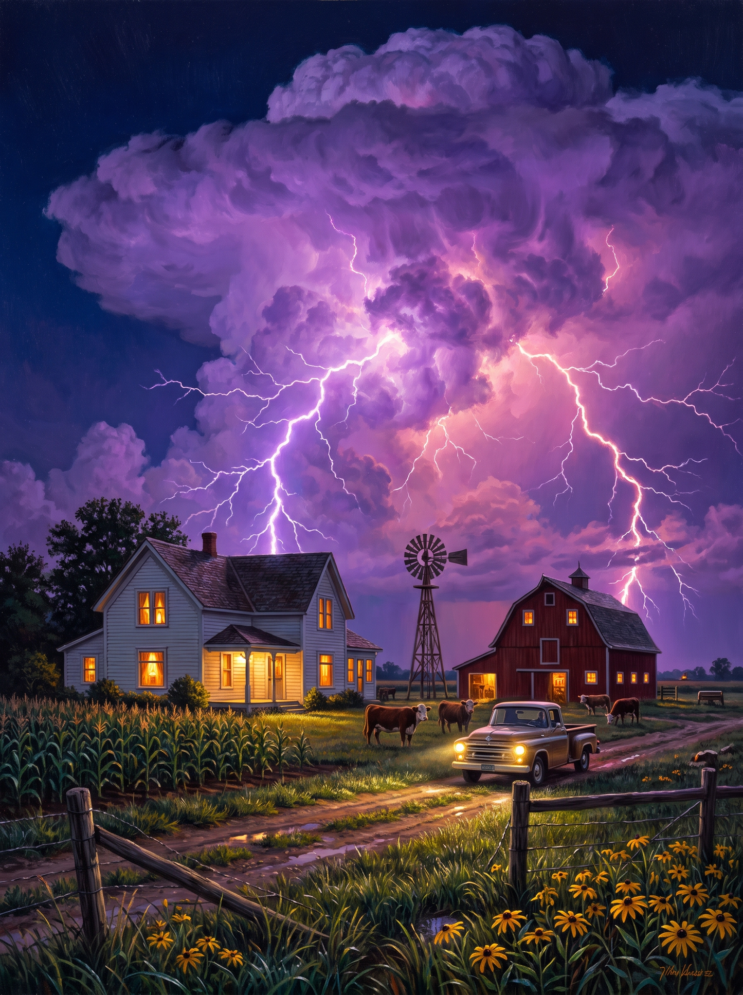 Lightning Farmhouse