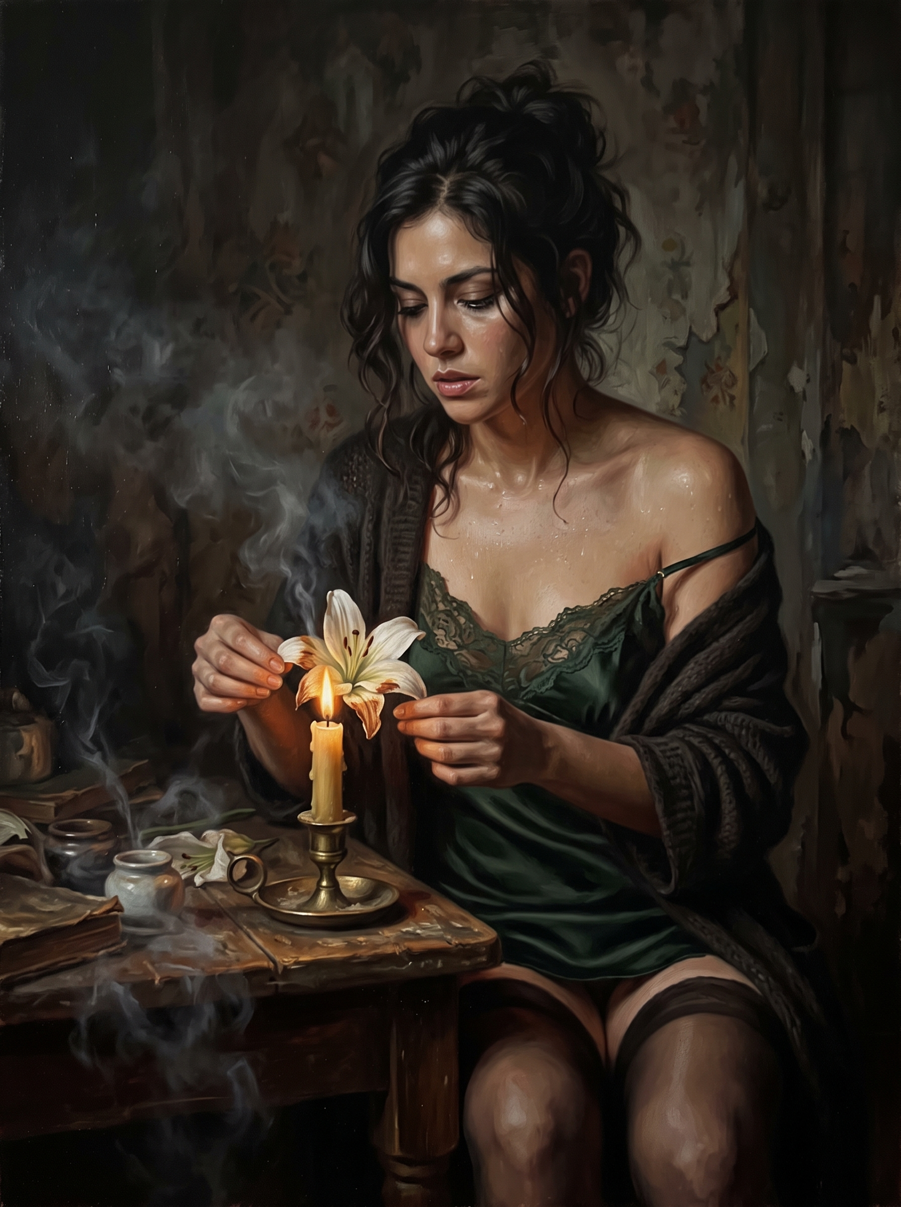 Lily Over the Flame