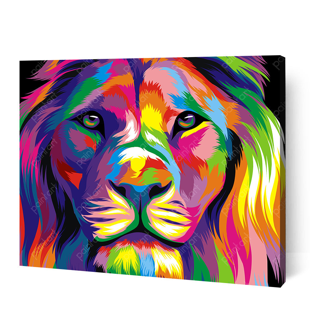 Psychedelic Lion (Diamond Painting) Diamond Painting kit