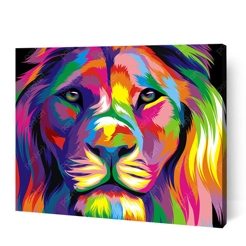 Psychedelic Lion (Diamond Painting) Diamond Painting kit