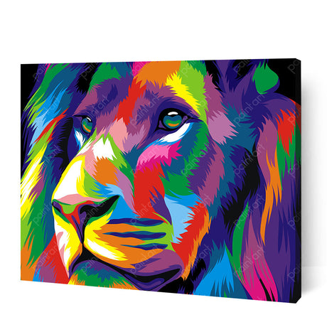Psychedelic Lion II (Diamond Painting) Diamond Painting kit