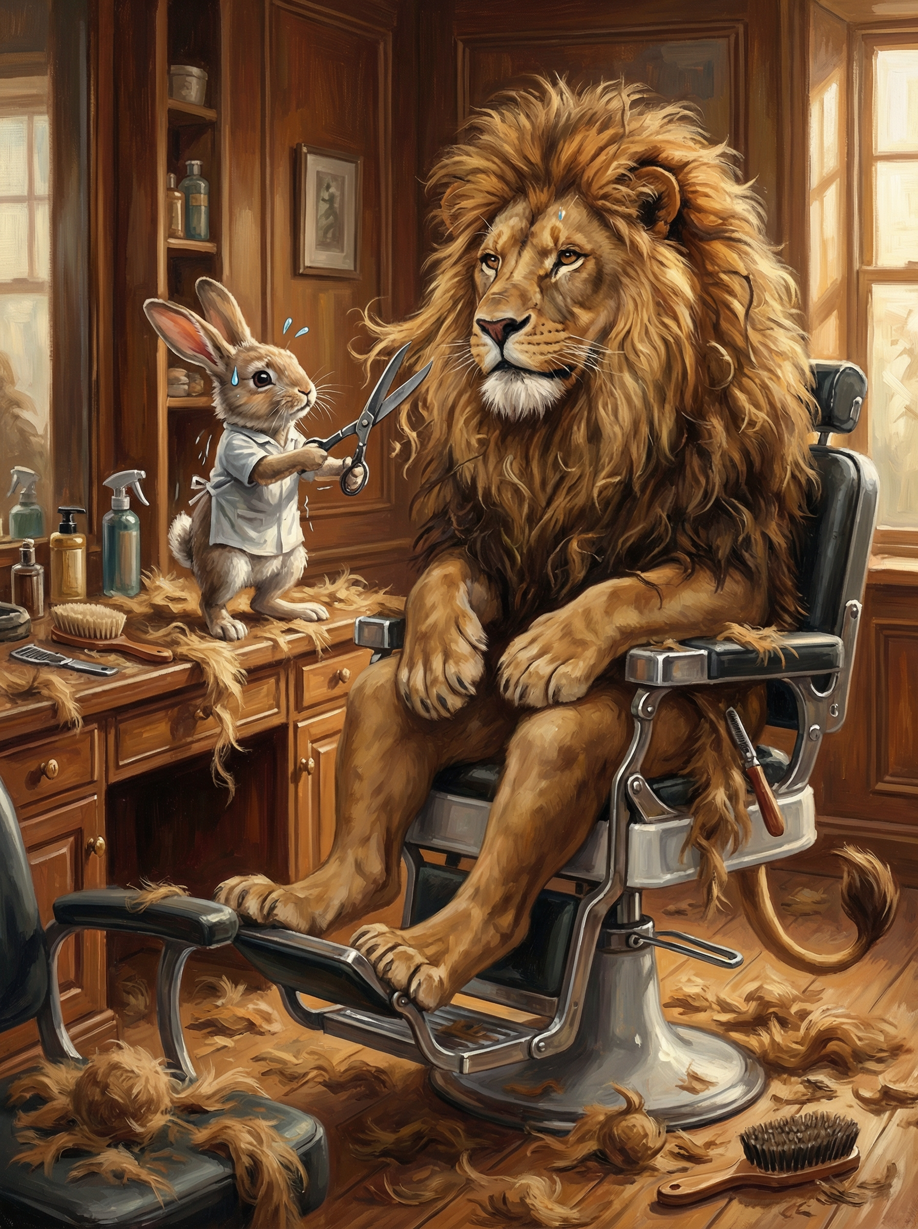 Lions Mane Barbershop (Diamond Painting)